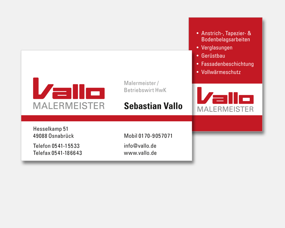 Malermeister Vallo, Hesselkamp 51, 49088 Osnabrck, Telefon 0541-15533